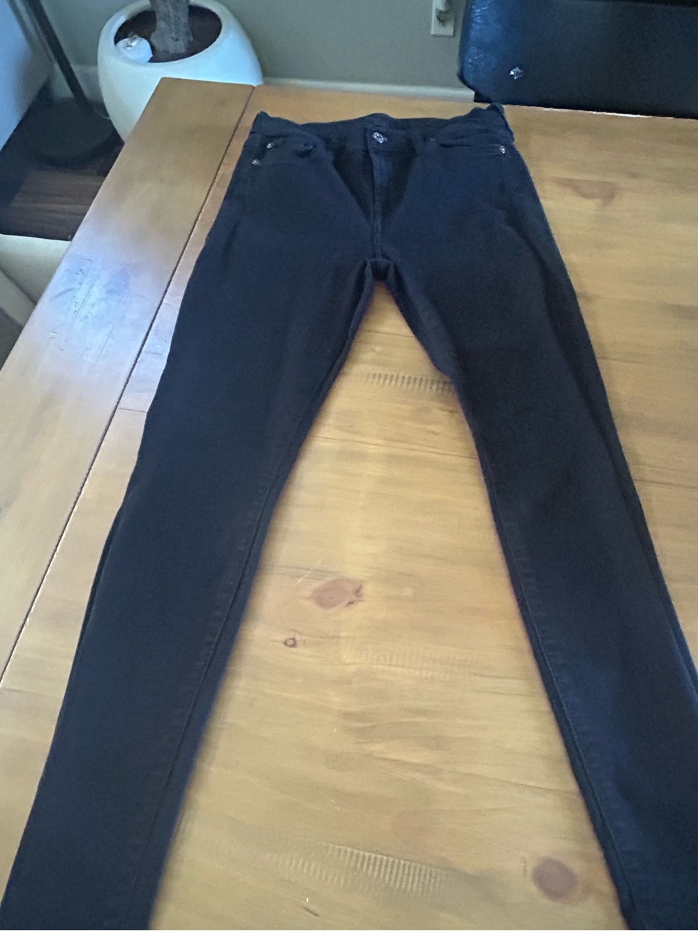 7 For All Mankind Gwenevere Black Jeans